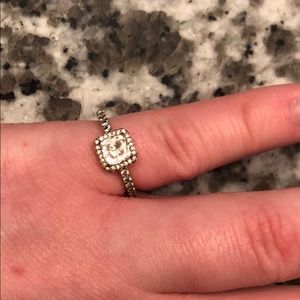 Pandora Rose gold halo ring